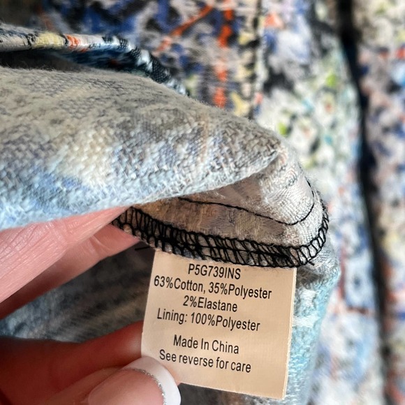 Parker Size 6 Multicolored Geometric Flare Pleated Mini Skirt - Picture 7 of 7